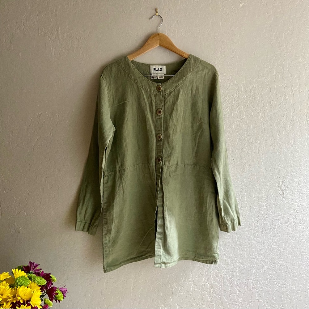 FLAX 100% Linen Overcoat